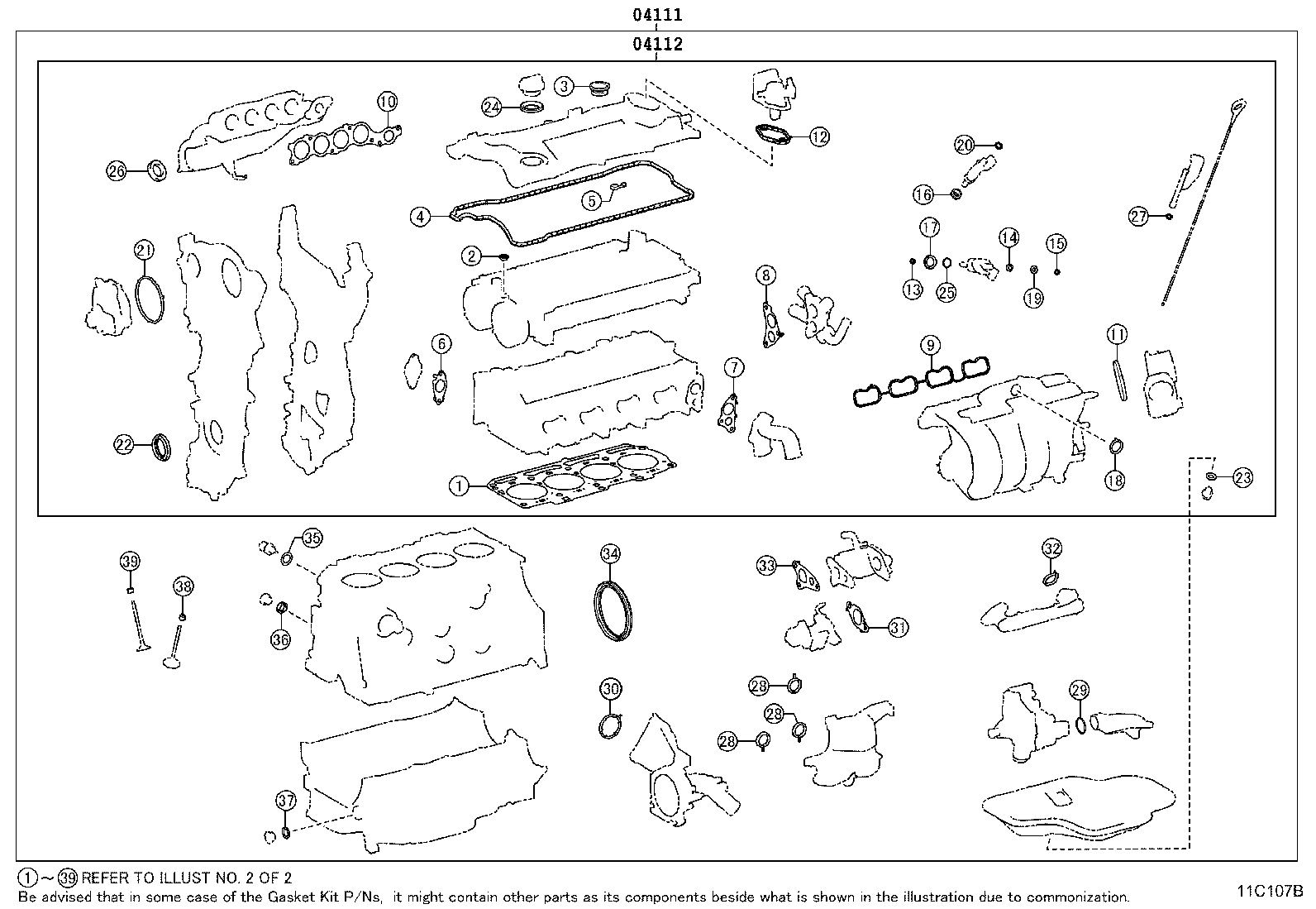 Engine Overhaul Gasket Kit