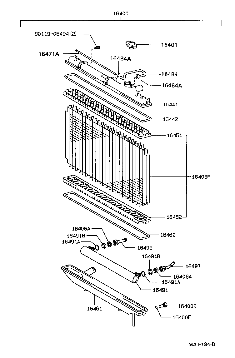 Radiator Water Outlet