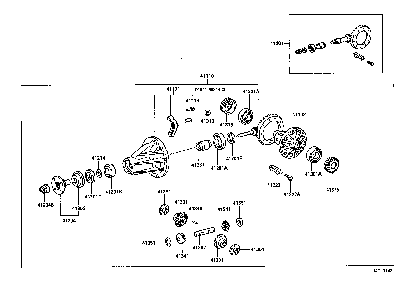 Rear Axle Housing Differential