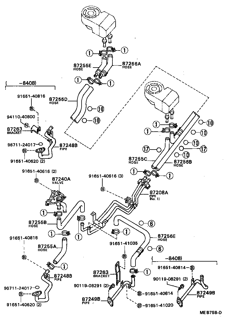 Tuberías de agua para calefacción y aire acondicionado