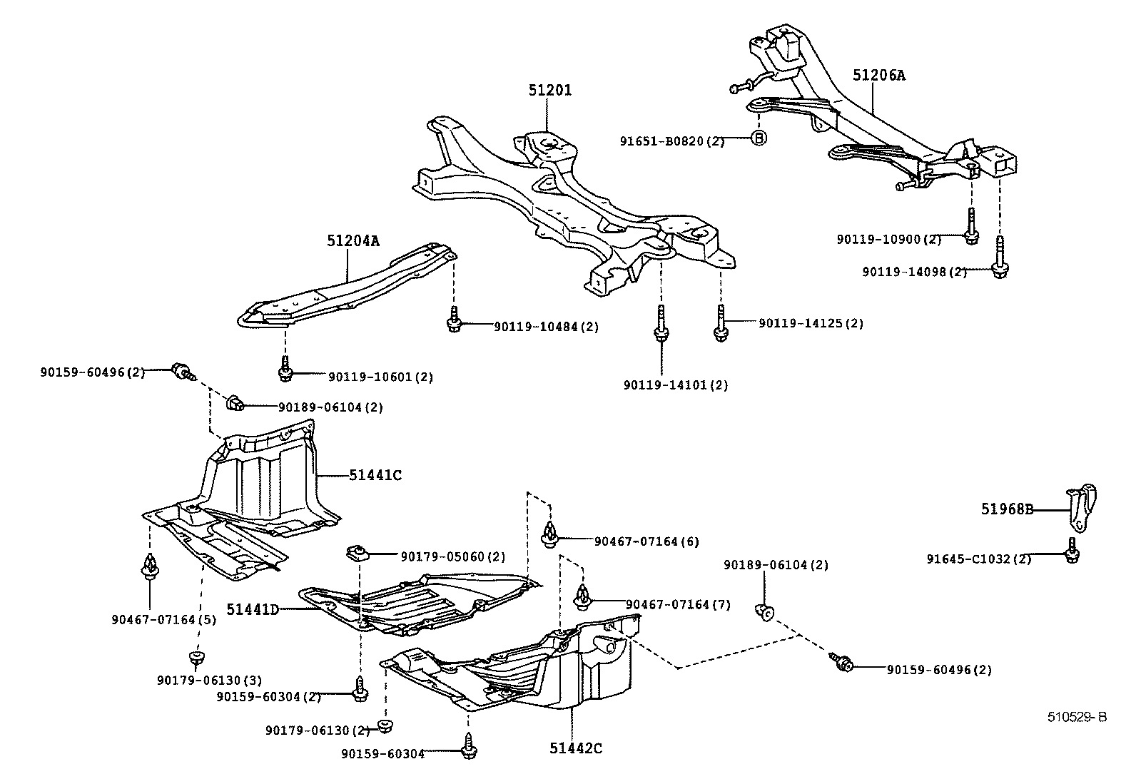 Suspension Crossmember & Under Cover