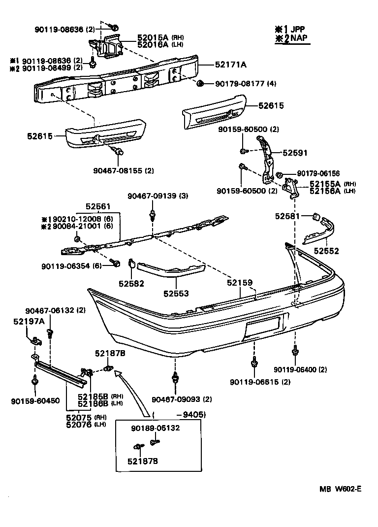 Rear Bumper & Bumper Stay