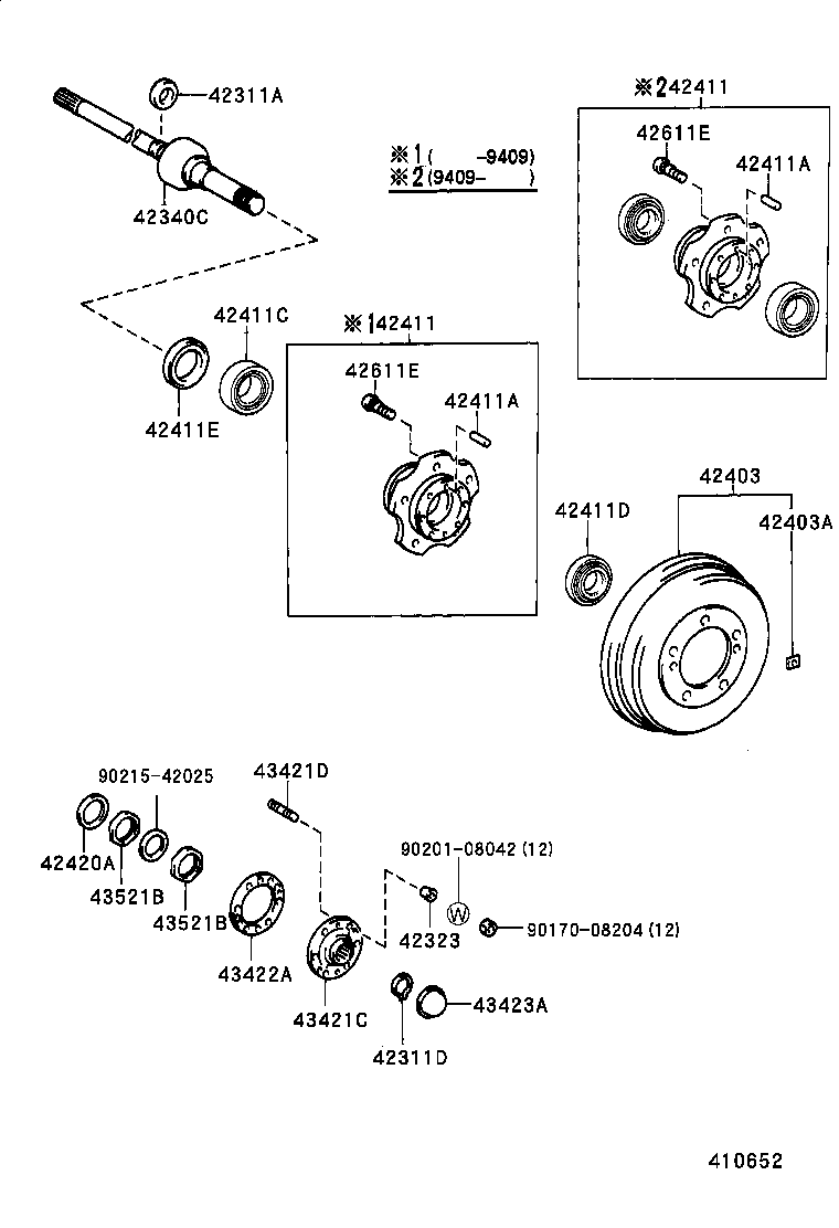 Rear Axle Shaft Hub