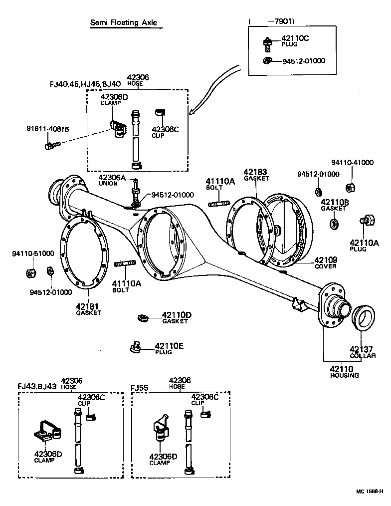 Rear Axle Housing Differential