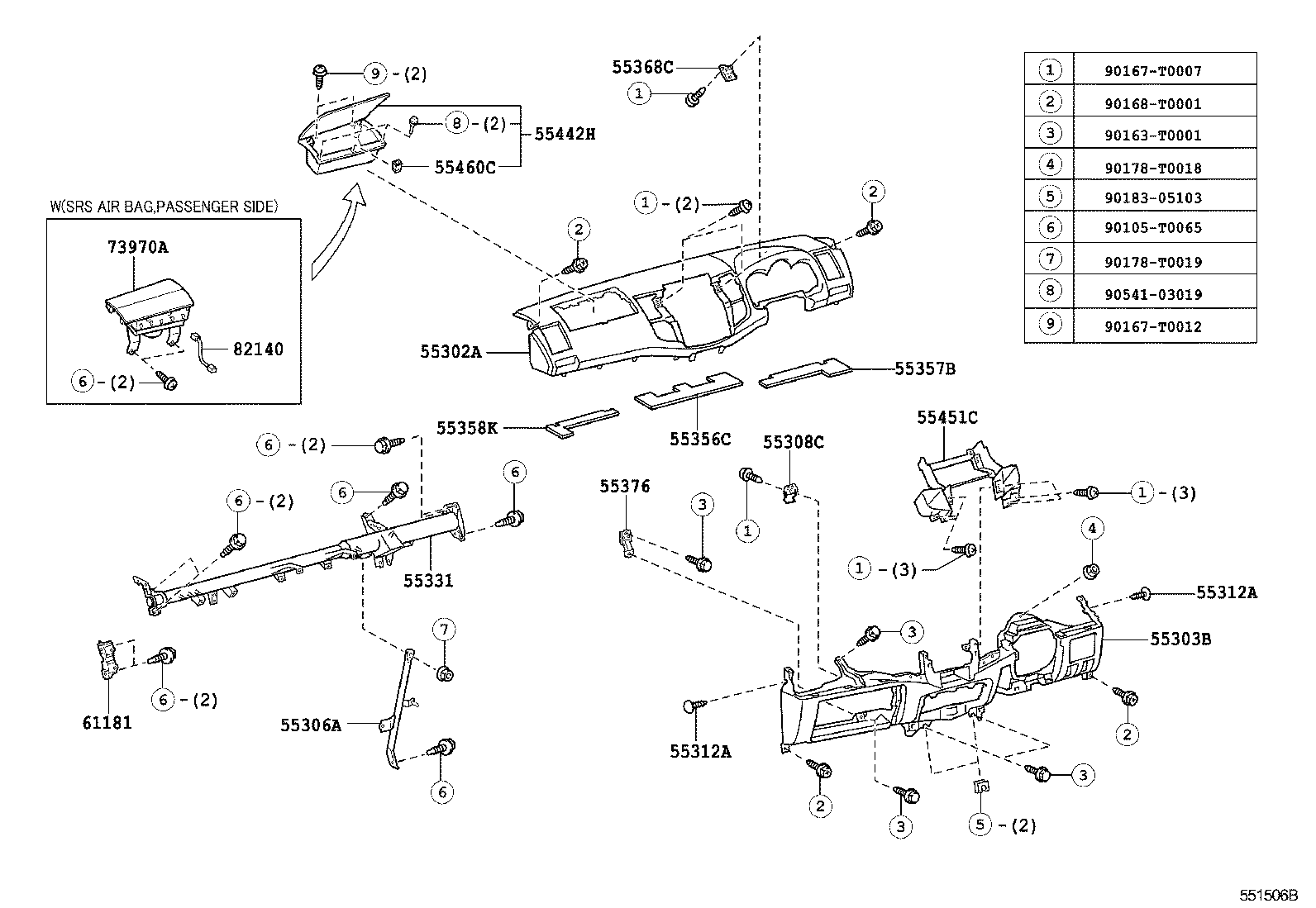 Instrument Panel Glove Compartment