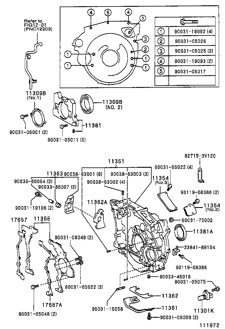 Timing Gear Cover & Rear End Plate