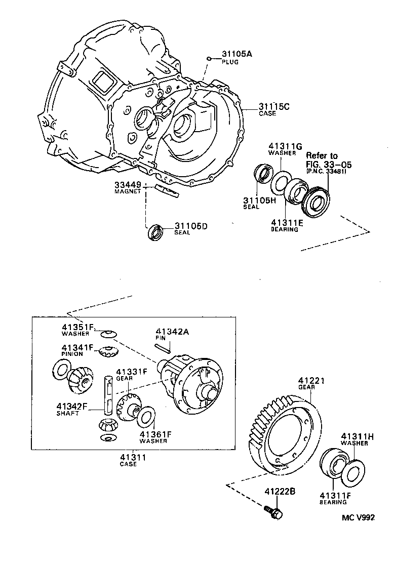 Front Axle Housing & Differential