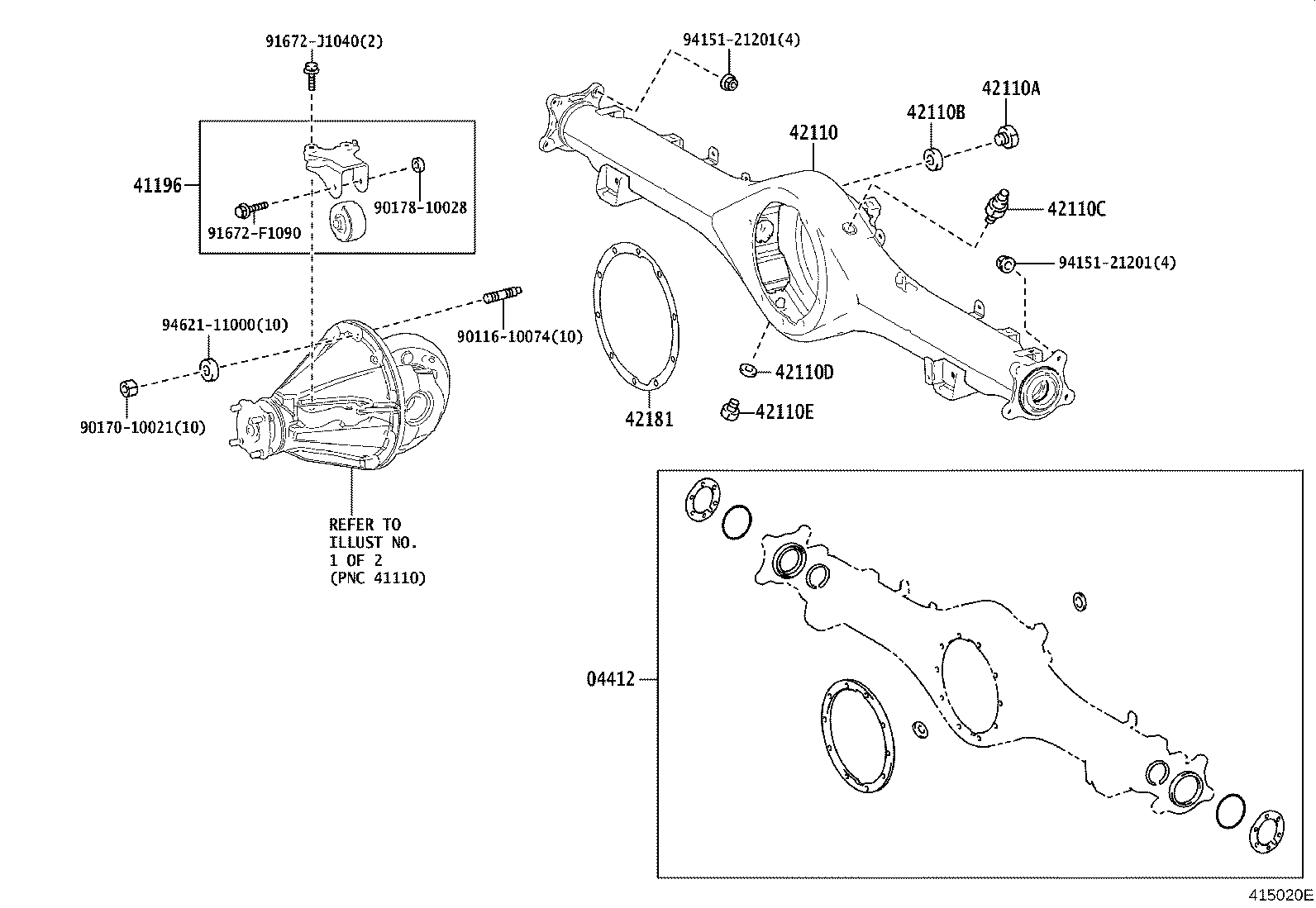 Rear Axle Housing Differential