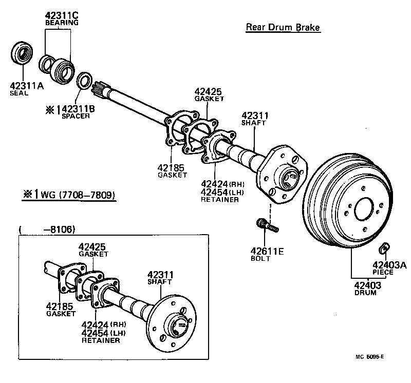 Rear Axle Shaft Hub