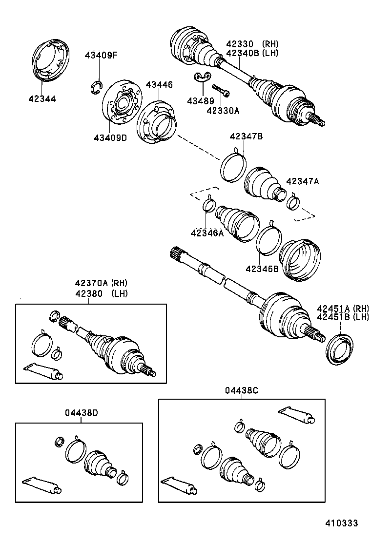 Rear Axle Shaft Hub
