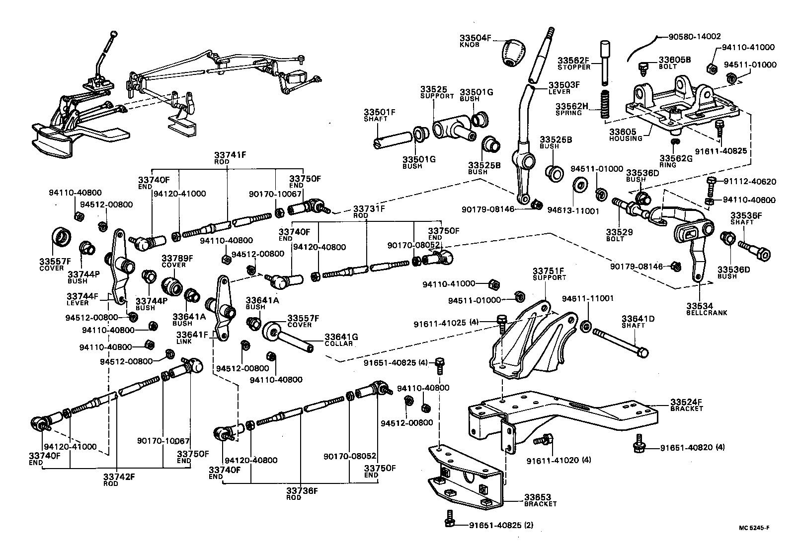 Shift Lever & Retainer