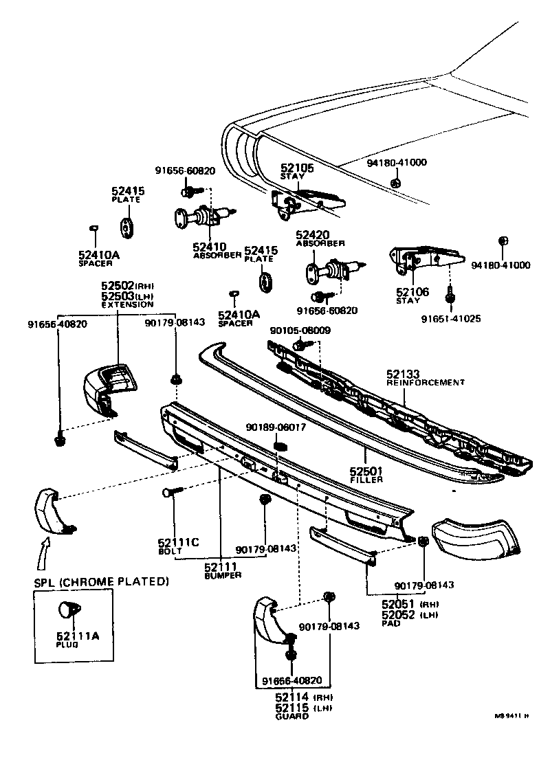 Front Bumper Bumper Stay