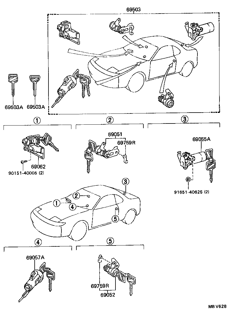 Juego de cilindro de cerradura