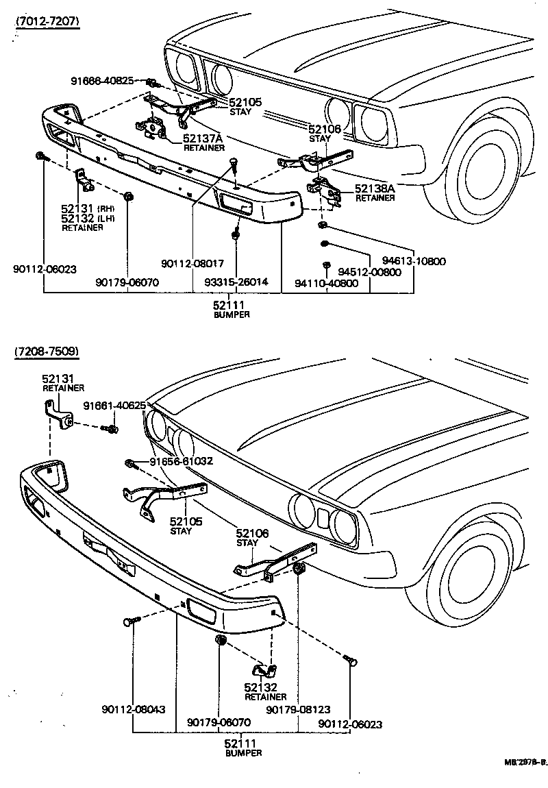 Front Bumper Bumper Stay