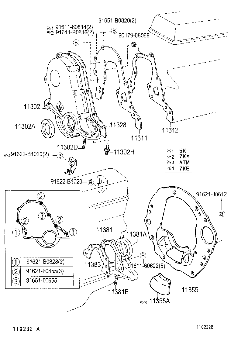 Timing Gear Cover & Rear End Plate