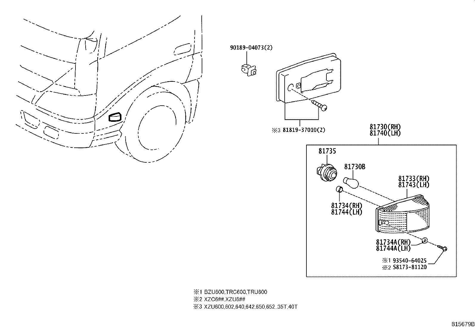 Turn Signal Lamp & Outer Mirror Lamp
