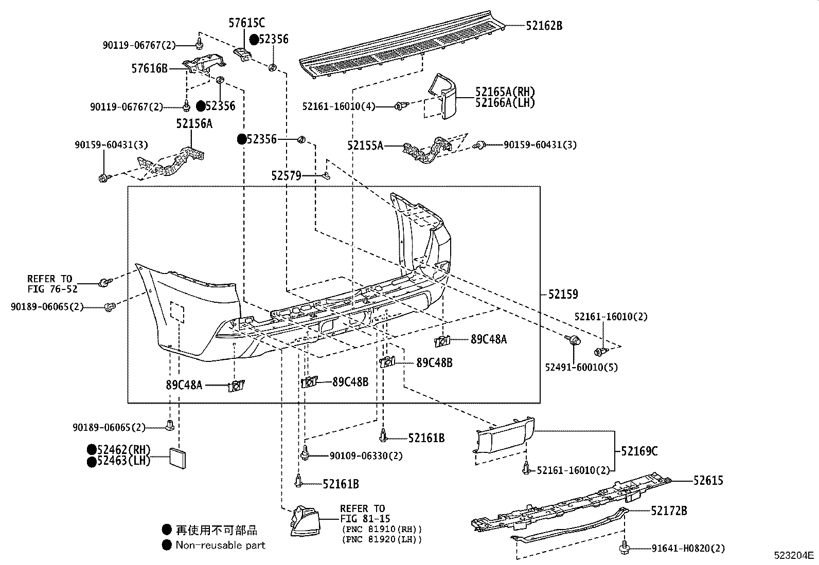 Rear Bumper & Bumper Stay