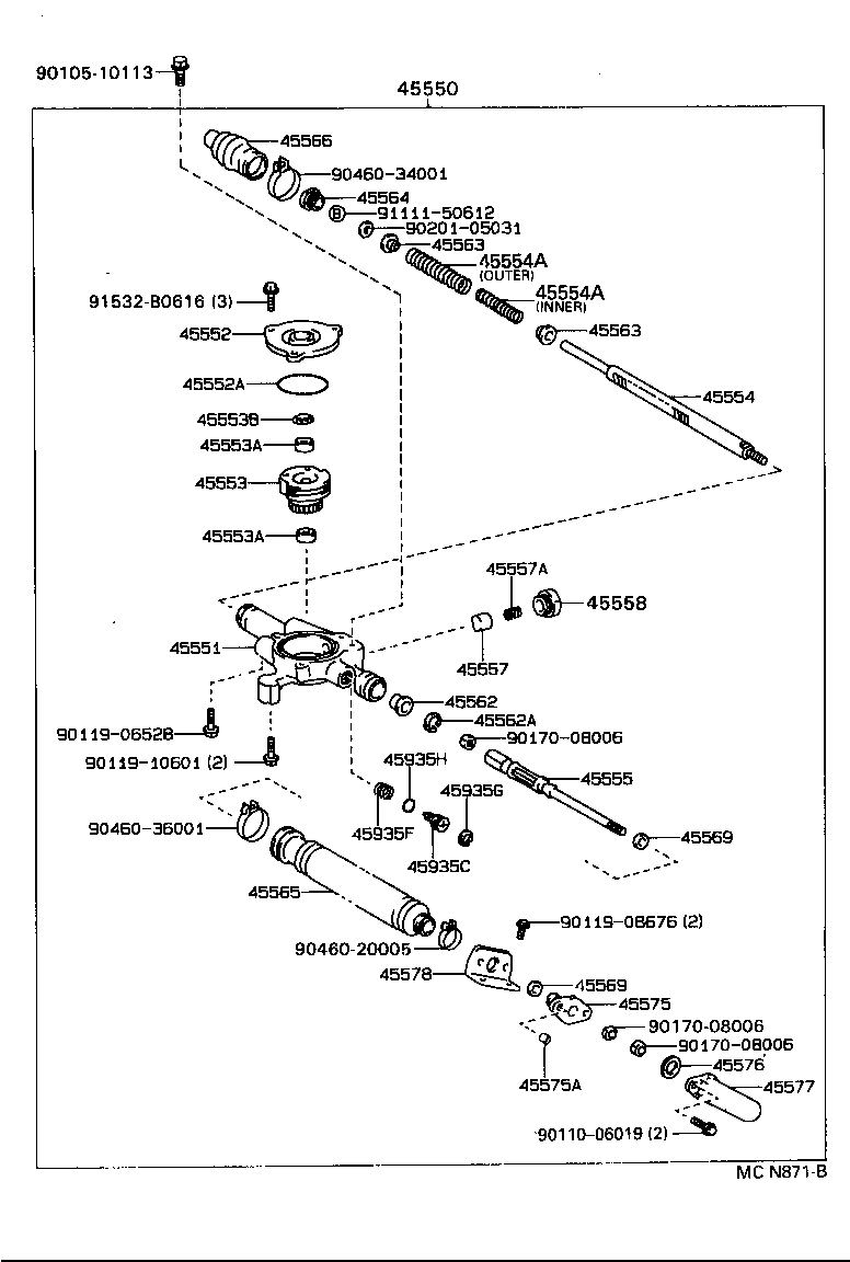 Rear Steering Connecting Parts