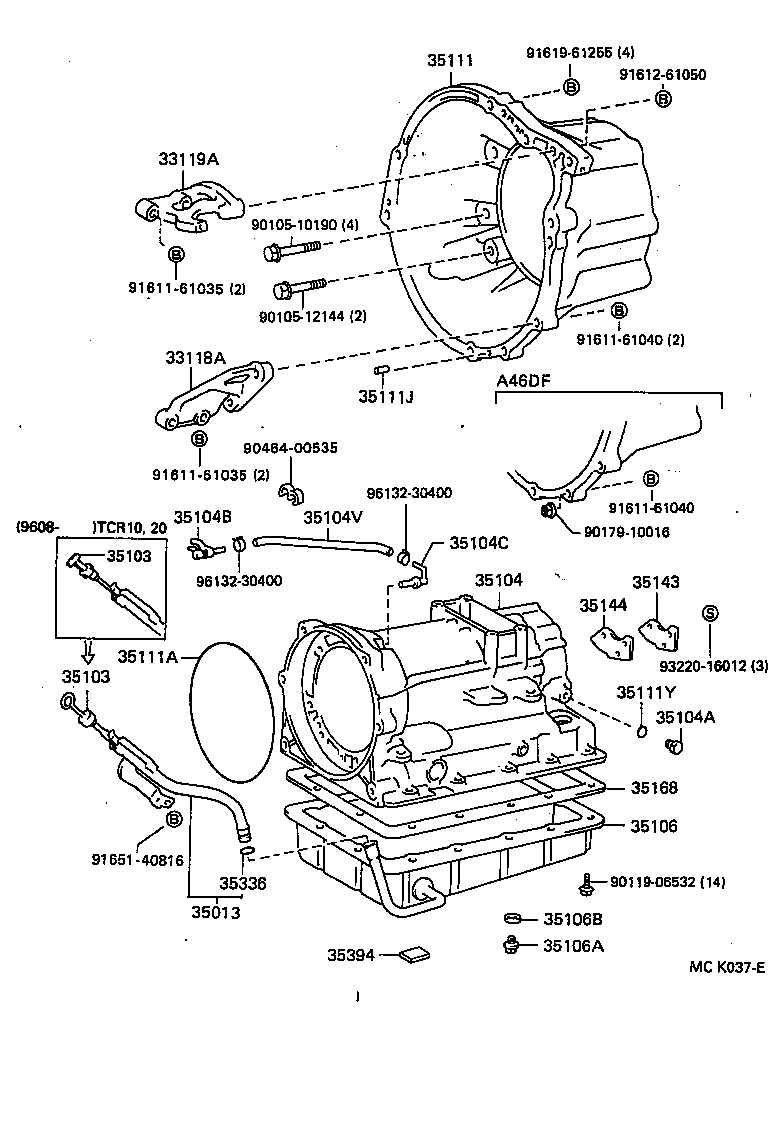 Transmission Case & Oil Pan