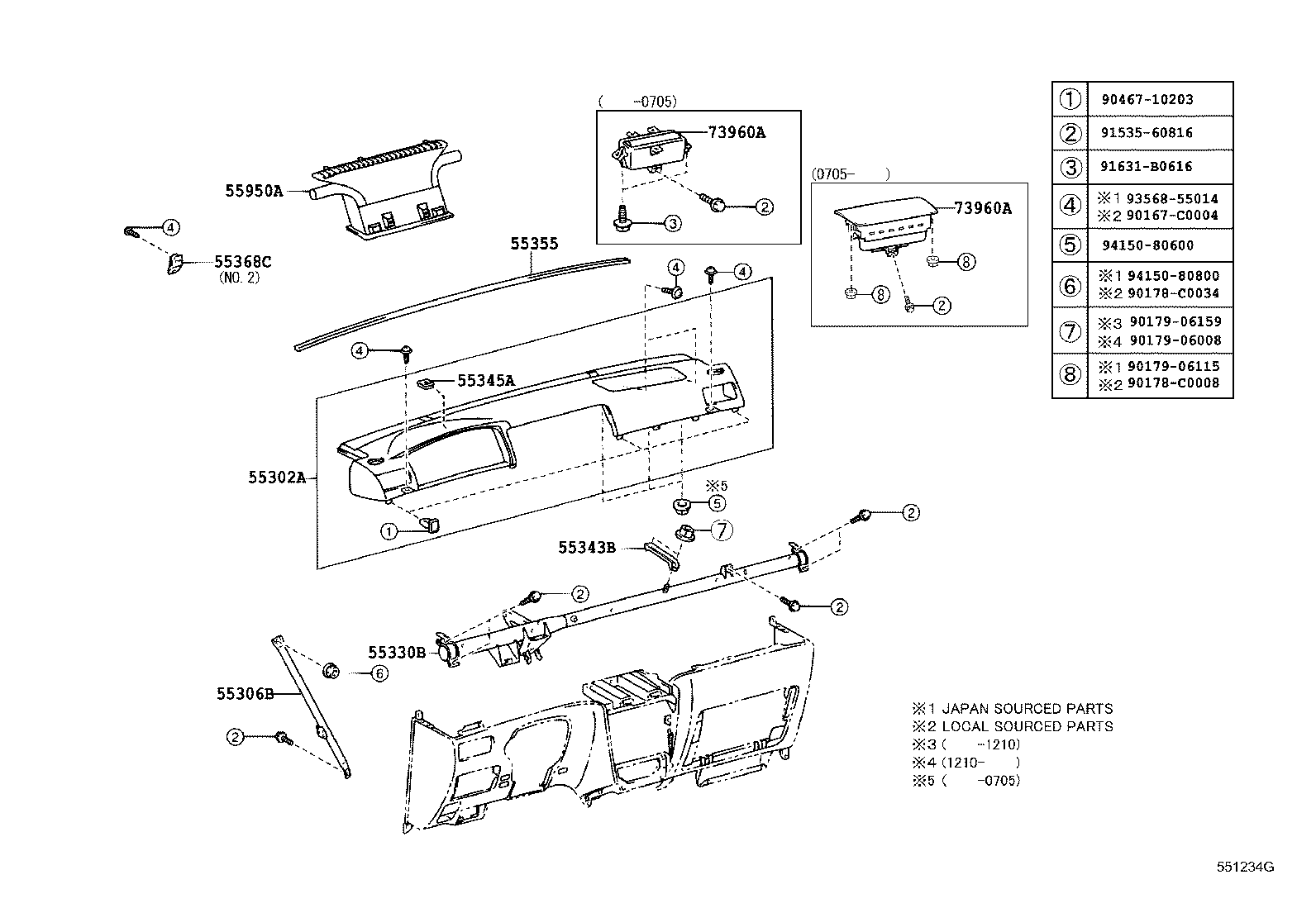 Instrument Panel Glove Compartment