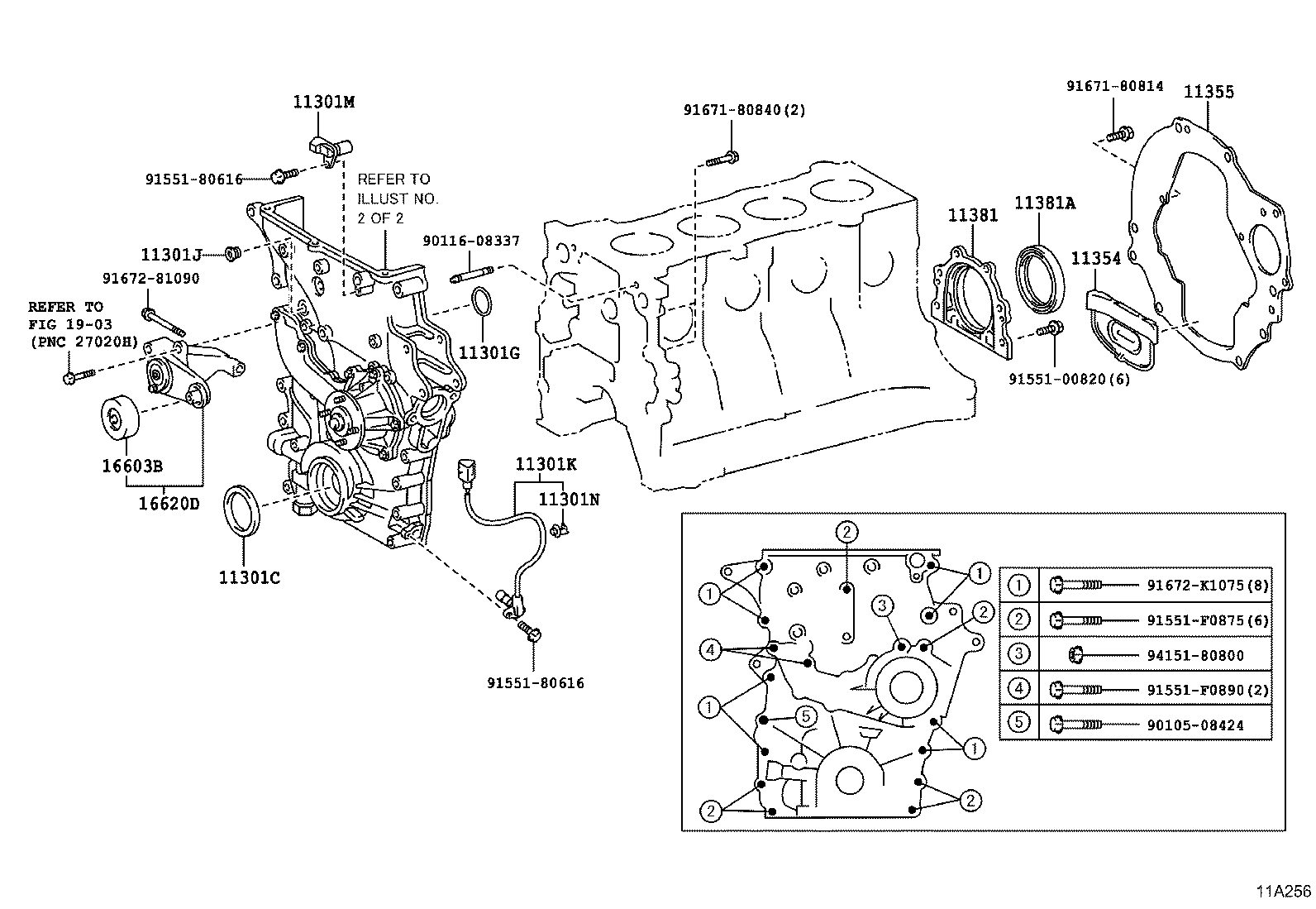 Timing Gear Cover & Rear End Plate