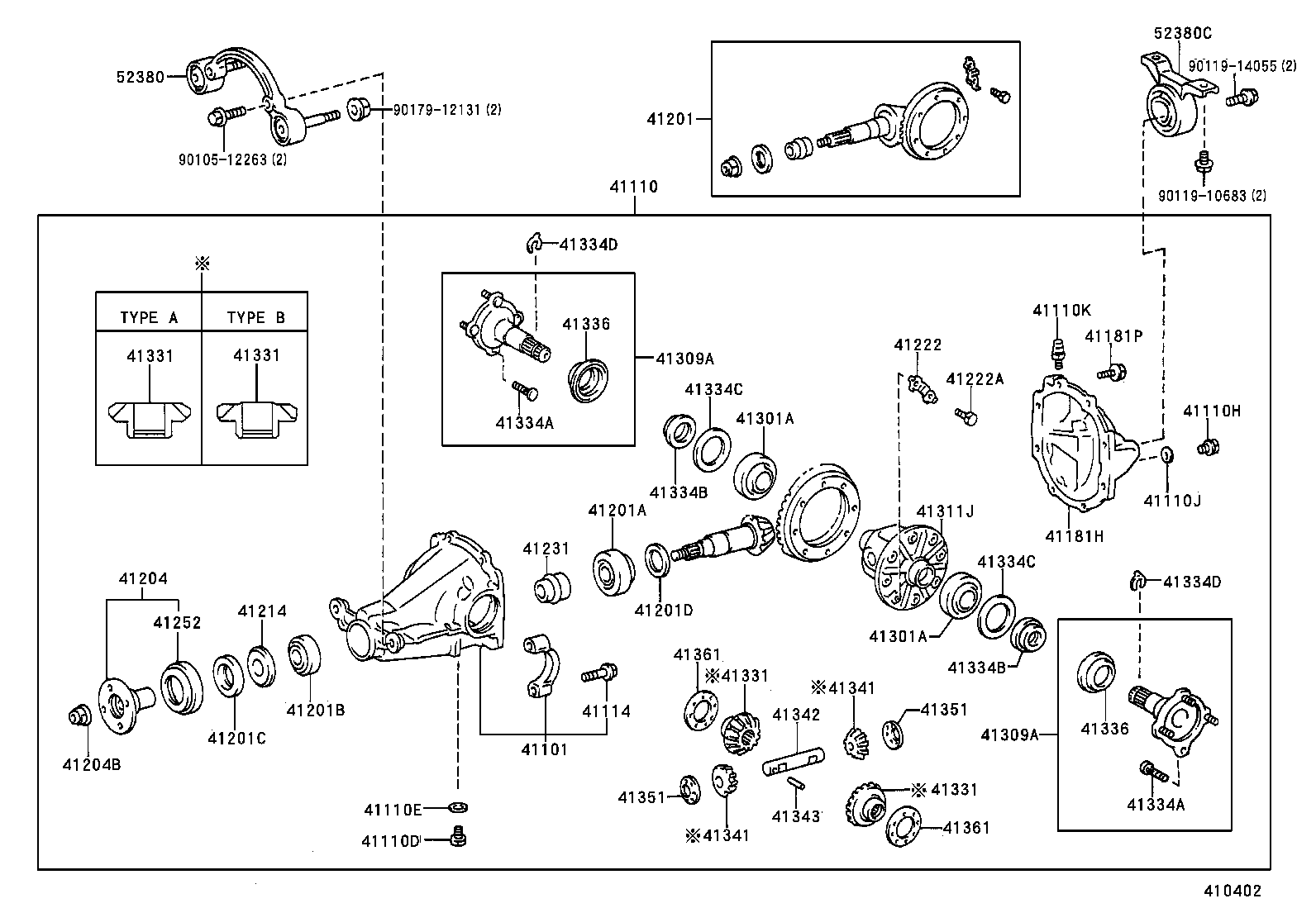 Rear Axle Housing Differential