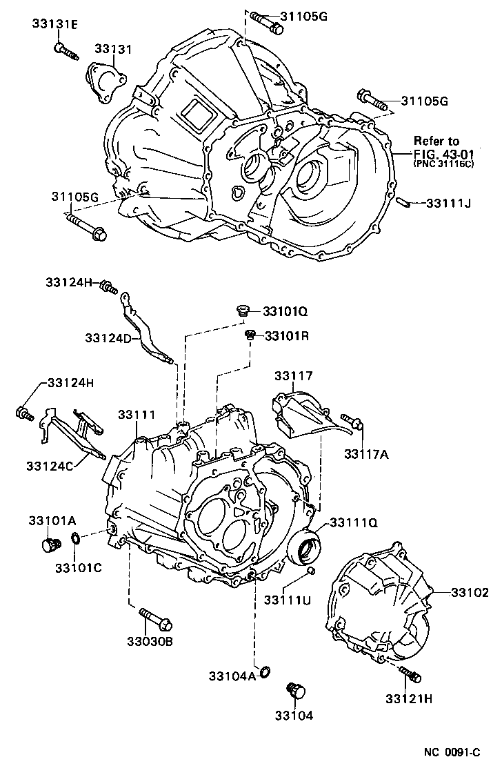 Clutch Housing + Transmission Case