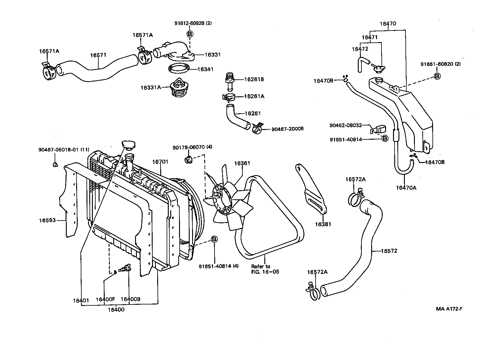 Radiator Water Outlet