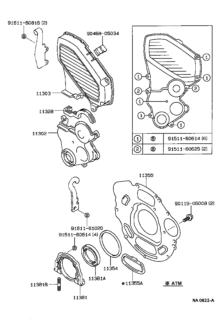 Timing Gear Cover & Rear End Plate