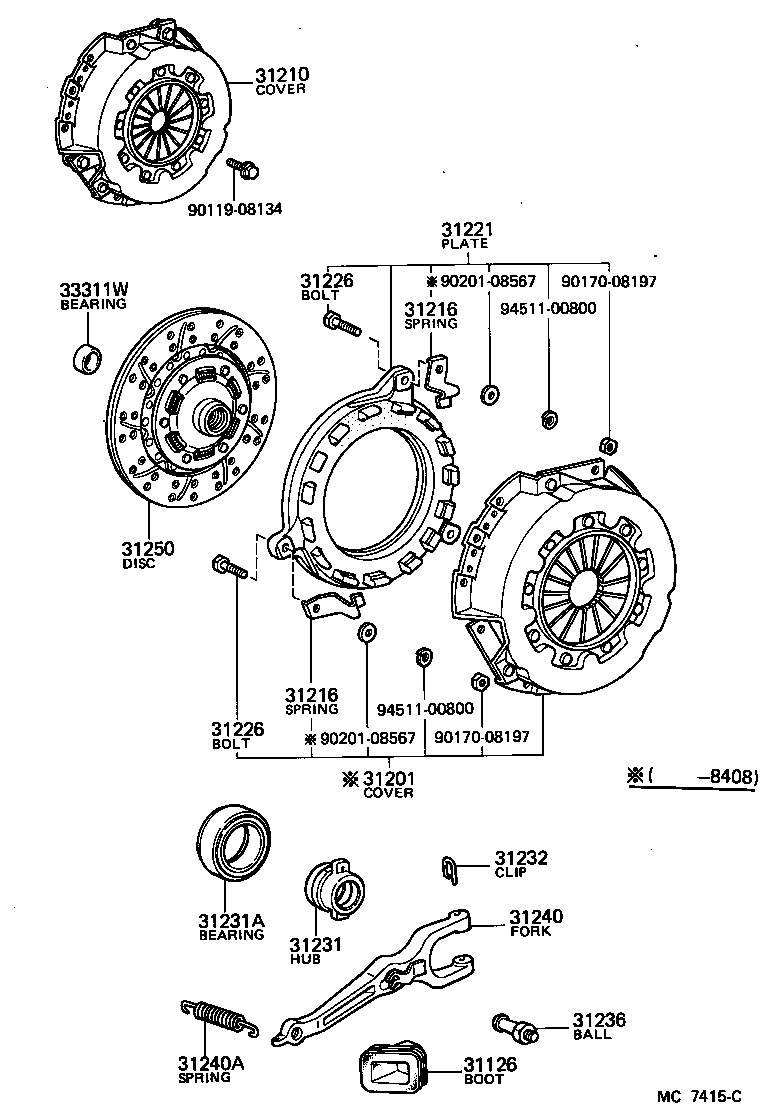 Clutch & Release Fork