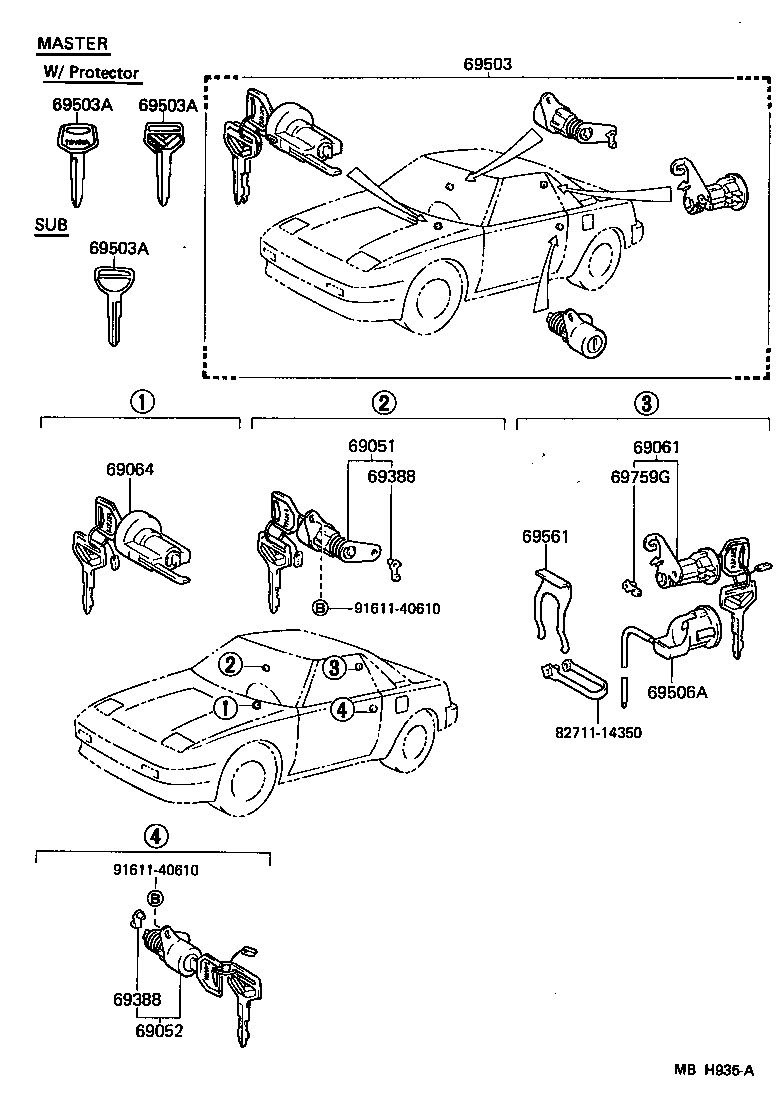 Lock Cylinder Set