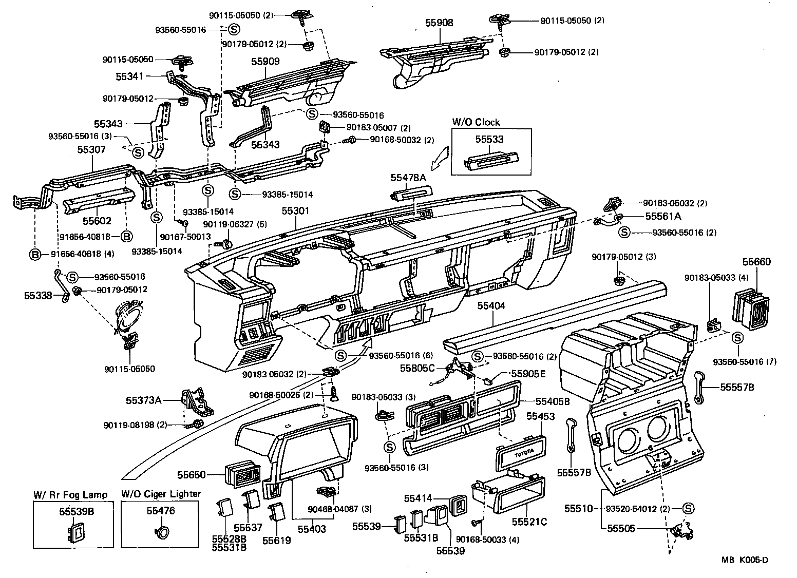 Instrument Panel Glove Compartment