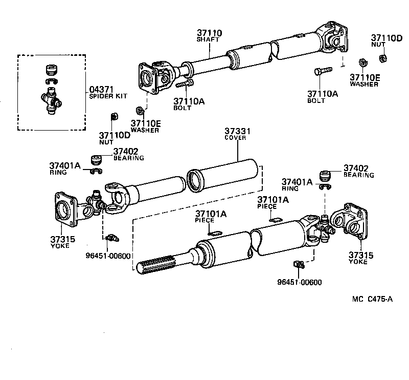 Propeller Shaft & Universal Joint
