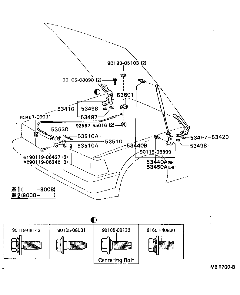 Hood Lock & Hinge