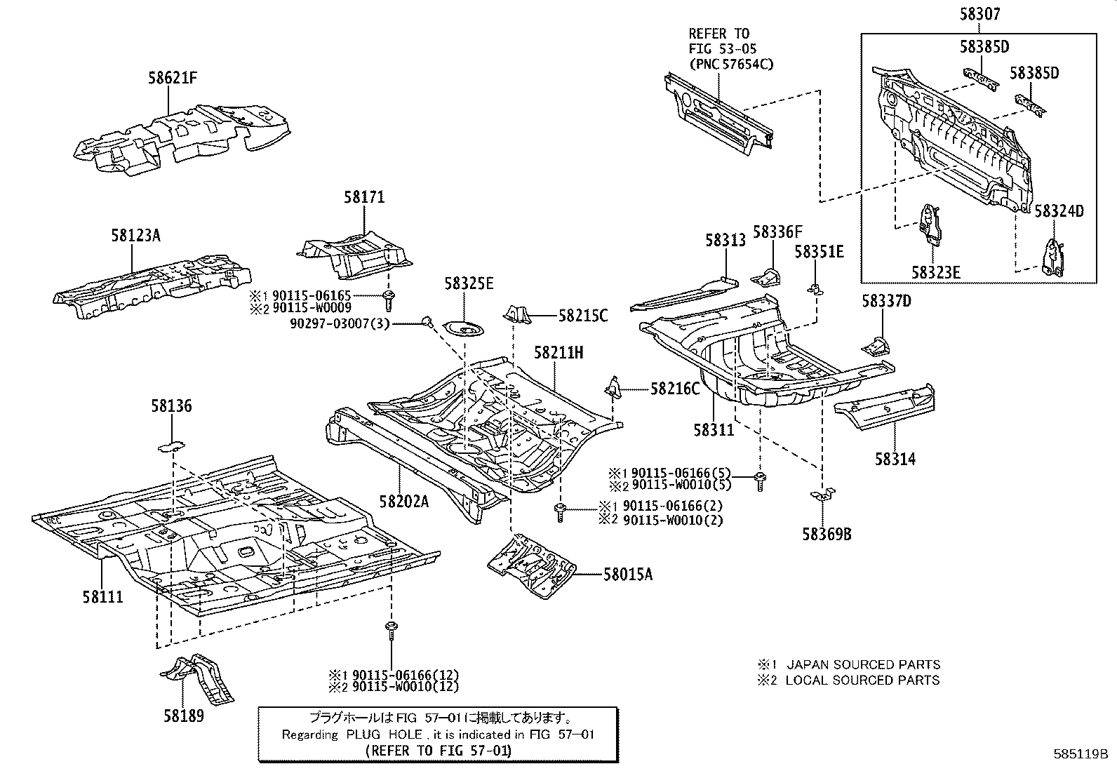 Floor Pan & Lower Back Panel