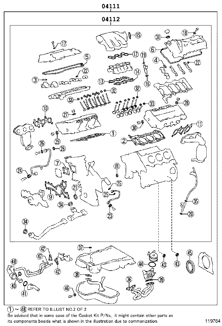 Engine Overhaul Gasket Kit