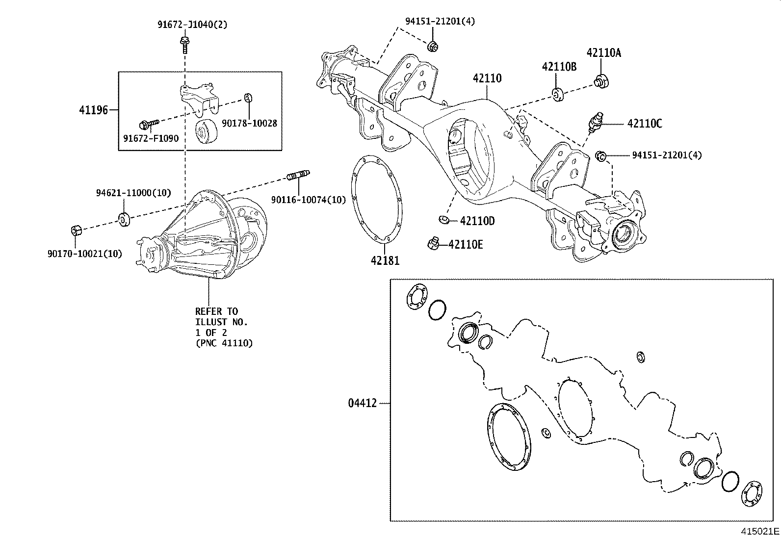 Rear Axle Housing Differential