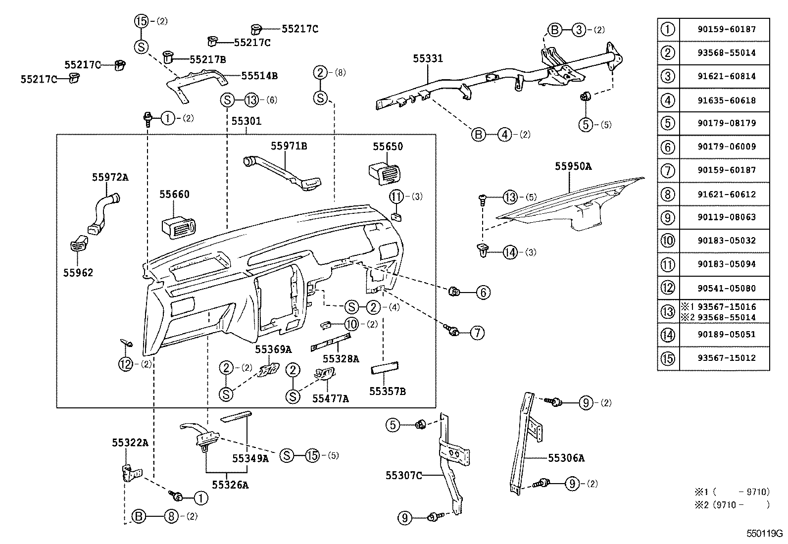 Instrument Panel Glove Compartment