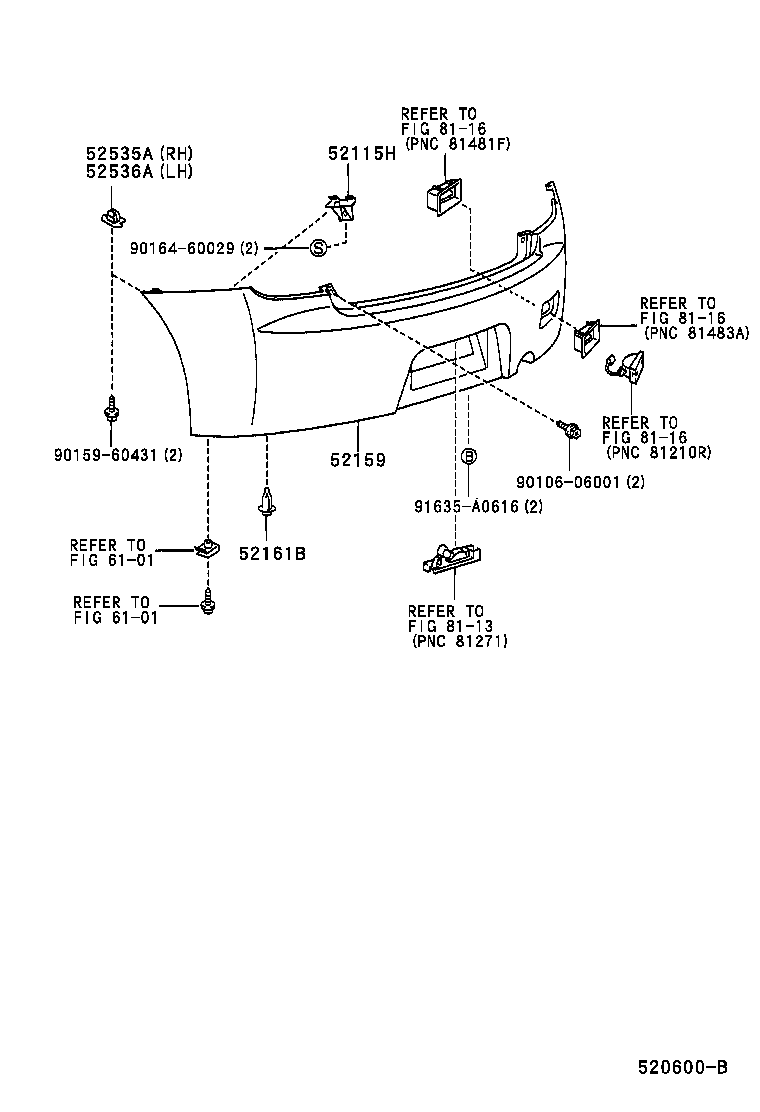 Rear Bumper & Bumper Stay
