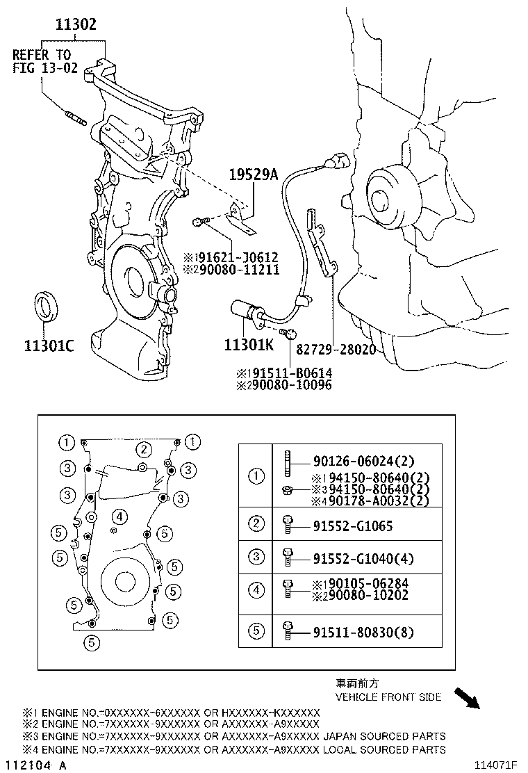 Timing Gear Cover & Rear End Plate