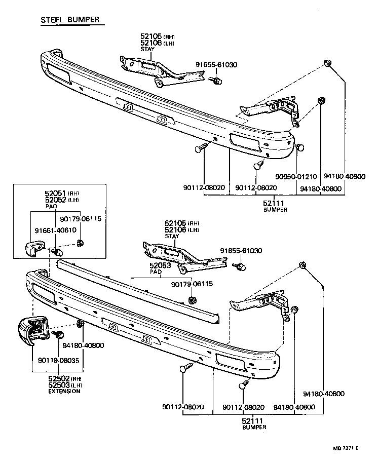 Front Bumper Bumper Stay