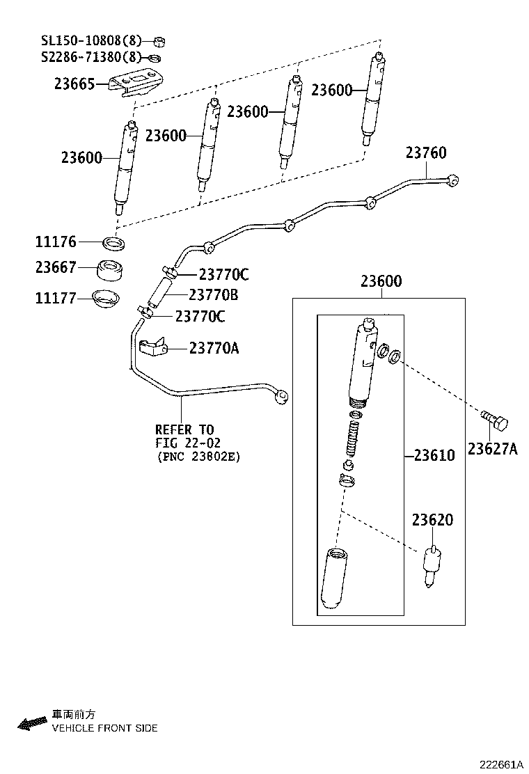 S2365-01620 Nozzle Assy Toyota | YoshiParts