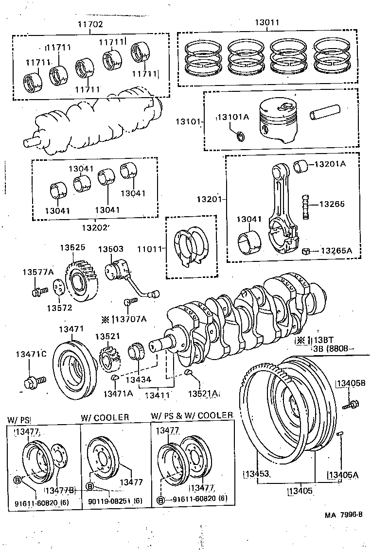 Cigüeñal y pistón