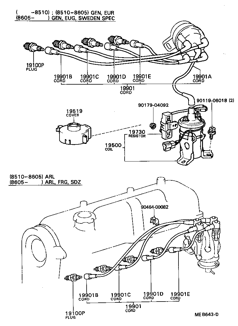 Ignition Coil Spark Plug Glow Plug