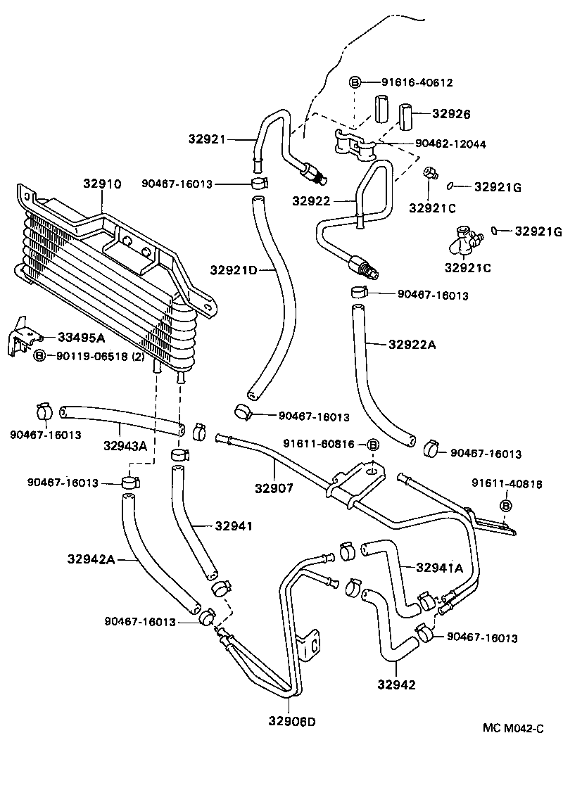 Enfriador de aceite y tubo