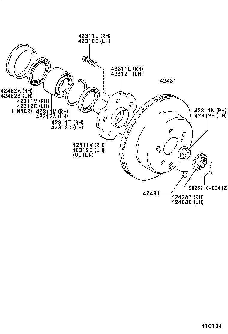 Rear Axle Shaft Hub