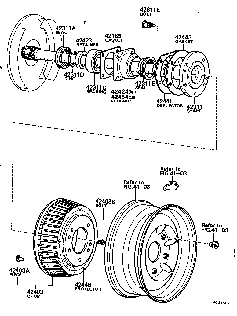Rear Axle Shaft Hub