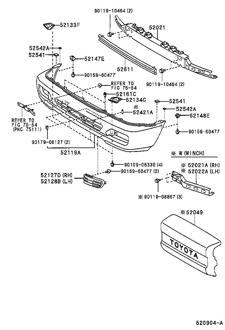 Front Bumper Bumper Stay