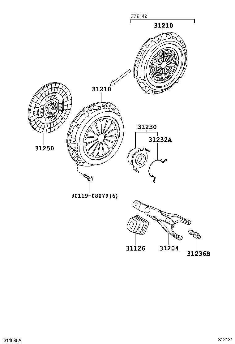 Clutch & Release Fork
