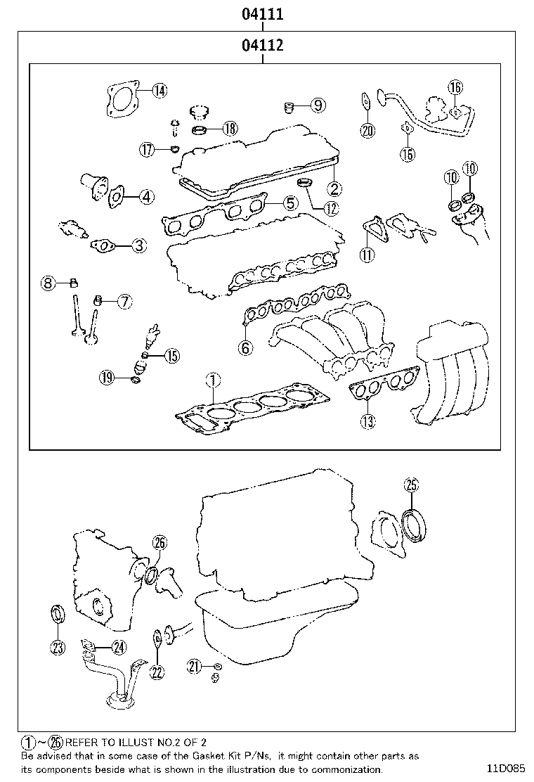 Engine Overhaul Gasket Kit